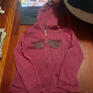 Harley-Davidson Purple Zip-Up Hoodie